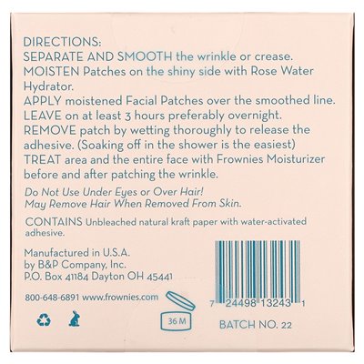 Brzrzatarki, facial patches for the corners of the eyes and mouth, 144 patches