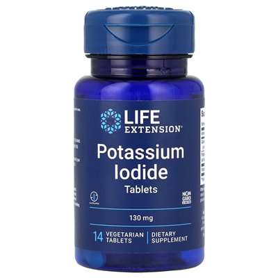 Rozszerzenie życia, jodek potasu, 130 mg, 14 tabletek wegetariańskich