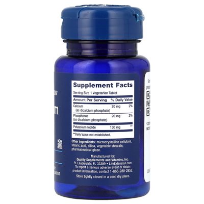 Life Extension, Potassium Iodide, 130mg, 14 Vegetarian Tablets
