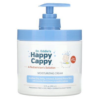 Happy Cappy, Moisturizing Cream, Fragrance Free, 12 fl oz (355 ml) Happy Cappy, Moisturizing Cream, Fragrance Free, 12 fl oz (355 ml)