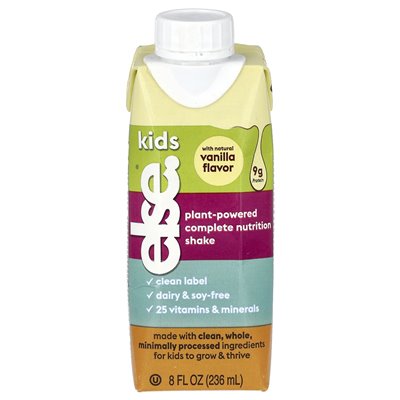 W przeciwnym razie, dzieci, pełne shake z zasilaniem roślin, wanilia, 4 kartony, 8 fl oz (256 ml)