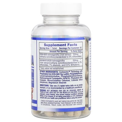 Hi Tech Pharmaceuticals, Ashwagandha, 600 mg, 90 tabletek Hi Tech Pharmaceuticals, Ashwagandha, 600 mg, 90 tabletek