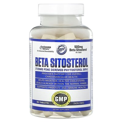 Hi Tech Pharmaceuticals, Beta Sitosterol, 500 mg, 90 tabletek