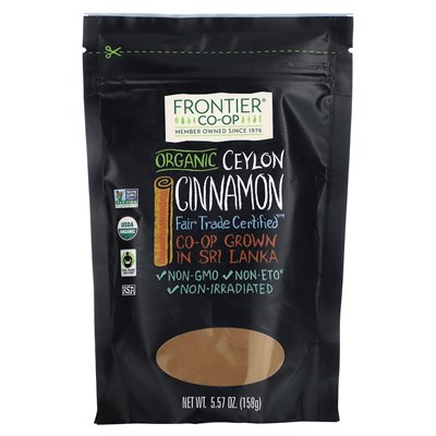 Frontier Co-Op, Organic Fair Trade Cinnamon, 5.57 oz (158 g)