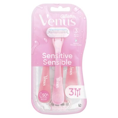 Gillette, Wenus, wrażliwe, 3 jednorazowe maszynki do golenia