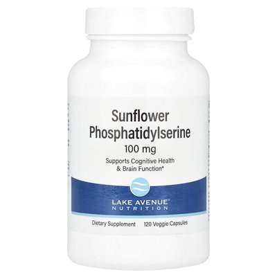 Lake Avenue Nutrition, Sunflower Phosphatidylserine, 100mg, 120 Vegetarian Capsules
