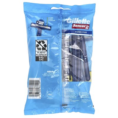 Gillette, Sensor2, jednorazowe maszynki do golenia, ustalone, 12 golenia