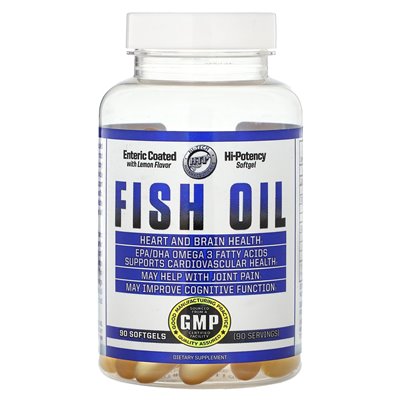 Hi Tech Pharmaceuticals, olej rybny, cytryna, 90 softgels