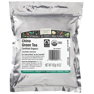 Frontier Co-op, Organic Green Tea in China, 16 oz (453 g)