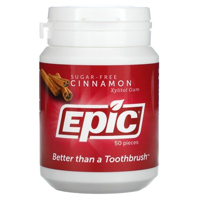 Epicka dentysty, guma ksylitolu, cynamon, 50 sztuk Epicka dentysty, guma ksylitolu, cynamon, 50 sztuk