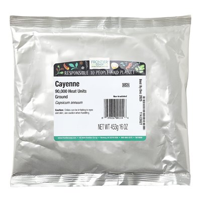 Frontier Co-op, gemahlener Cayennepfeffer, 16 oz (453 g)