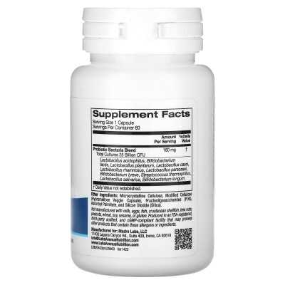 Lake Avenue Nutrition, Probiotics, 10 Strain Blend, 25 Billion CFU, 60 Vegetarian Capsules