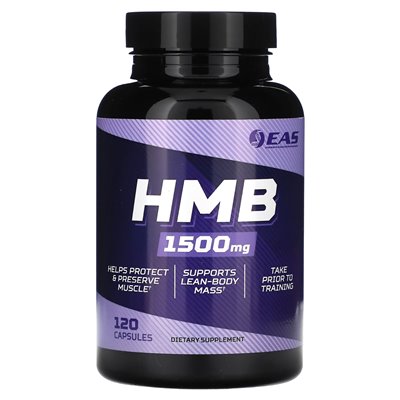 EAS, HMB, 1500 mg, 120 kapsułek (750 mg na kapsułkę) EAS, HMB, 1500 mg, 120 kapsułek (750 mg na kapsułkę)