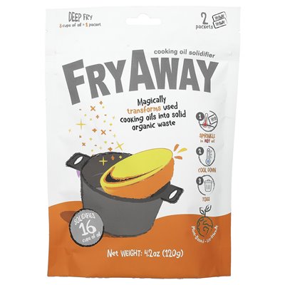Fryaway, luz olejku do oleju kuchennego, smażone głębokie, 2 pakiety, 4,2 uncji (120 g)