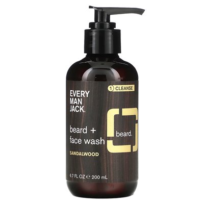 Każdy mężczyzna Jack, Beard + Face Wash, Sandalwood, 6,7 Fl Oz (200 ml) Każdy mężczyzna Jack, Beard + Face Wash, Sandalwood, 6,7 Fl Oz (200 ml)