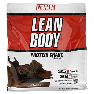 Labrada Nutrition, Lean Body, Protein Shake Drink Mix, czekolada, 4,63 funta (2100 g) Labrada Nutrition, Lean Body, Protein Shake Drink Mix, czekolada, 4,63 funta (2100 g)