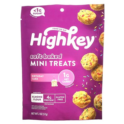 Highkey, weich gebackene Mini-Leckereien, Geburtstagstorte, 2 oz (57 g)
