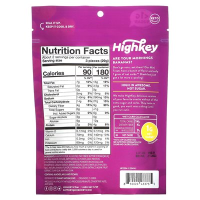 Highkey, Soft Baked Mini Treats, Banana Muffin, 2 oz (57 g)