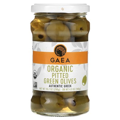 GAEA, Organiczne Oliwki z Opieki Pited, 10,2 uncji (290 g)