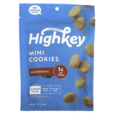 Highkey, zuckerfreie glutenfreie Minikekse, Snickerdoodle, 2 oz (56,6 g)