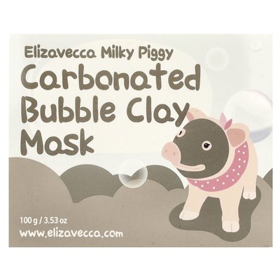 Elizavecca, Milky Piggy, kohlensäurehaltige Seifenblasen-Kosmetikmaske, 100 g (3,53 oz.)