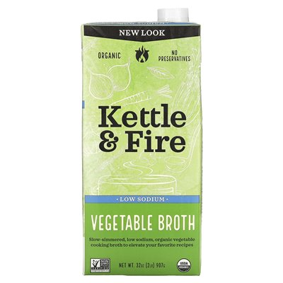 Kettle &amp Fire, bulion warzywny, 32 uncje (907 g)