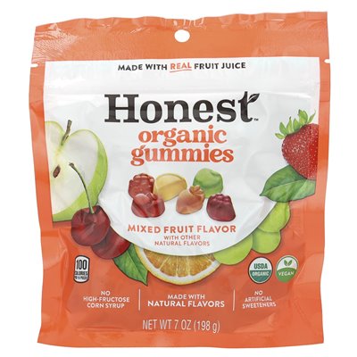 Honest Organic Gummies, gemischte Früchte, 7 oz (198 g)