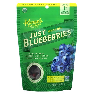 Karen's Naturals, Bio-Beeren, Trockenfrüchte mit Buchstaben, 2 oz (56 g)
