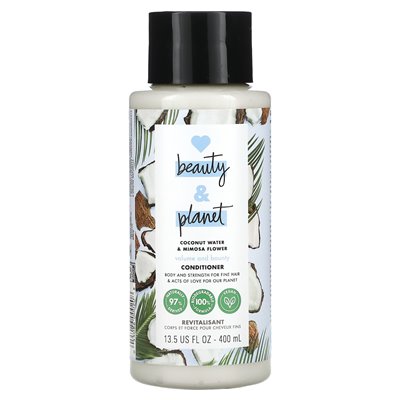 Love Beauty and Planet, Volume and Bounty Conditioner, Coconut Water & Mimosa Flower, 13,5 fl oz (400 ml) Love Beauty and Planet, Volume and Bounty Conditioner, Coconut Water & Mimosa Flower, 13,5 fl oz (400 ml)
