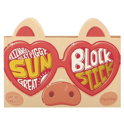 Elizavecca, Mleczna Piggy, Sun Great Block Stick, SPF 50+ PA +++, 0,78 uncji (22 g)