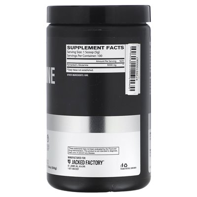 Jacked Factory, Essential Series, L-glutamina, fermentowana, niezmożona, 17,64 uncji (500 g) Jacked Factory, Essential Series, L-glutamina, fermentowana, niezmożona, 17,64 uncji (500 g)