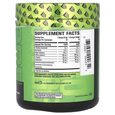 Jacked Factory, Nitro Surge, przedtrening, lemoniada jagodowa, 8,87 uncji (249 g)