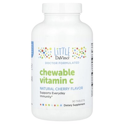 Little DaVinci, witamina C, naturalna wiśnia, 90 tabletek