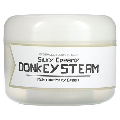 Elizavecca, Donkey Piggy, Seidig-cremiges Eselpaar, Feuchtigkeitsspendende Milchcreme, 100 g (3,53 oz.)