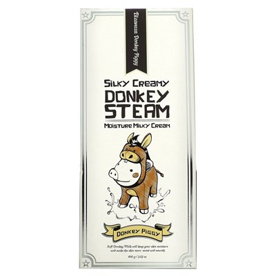 Elizavecca, Donkey Piggy, Seidig-cremiges Eselpaar, Feuchtigkeitsspendende Milchcreme, 100 g (3,53 oz.)