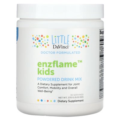 Little DaVinci, Enzflame Kids, Powder Drink Mix, 9,52 uncji (270 g)