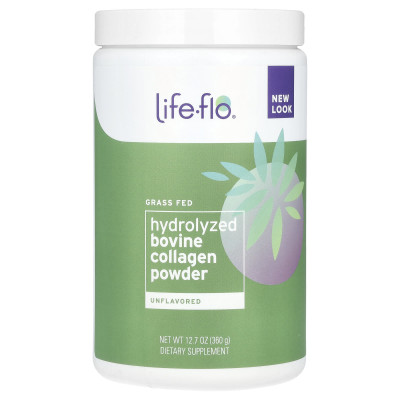 Life-Flo, karmiony trawą zhydrolizowany proszek kolagenowy bydlęcy, bezsłagany, 12,7 uncji (360 g)
