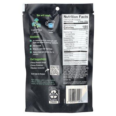 Frontier Co-Op, Brokkoli-Cheddar-Suppenmischung, 4,59 oz (130 g)
