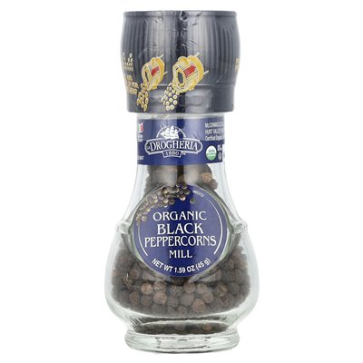 Drogheria &amp Alimentari, Mill Organic Black Peppercorns, 1,59 uncji (45 g)