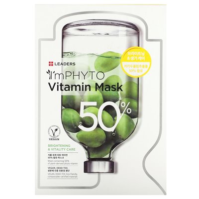 Leaders, Imphyto Vitamin Mask, 10 Blätter, 0,77 fl oz (23 ml)