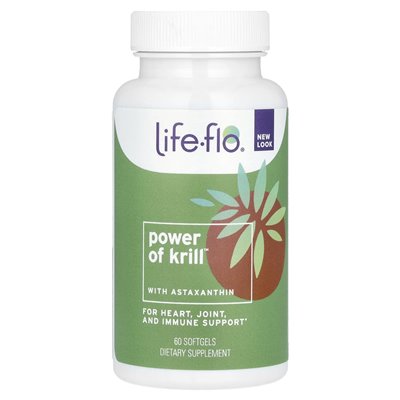 Life-Flo, Power of Krill z astaksantiną, 60 softgels Life-Flo, Power of Krill z astaksantiną, 60 softgels