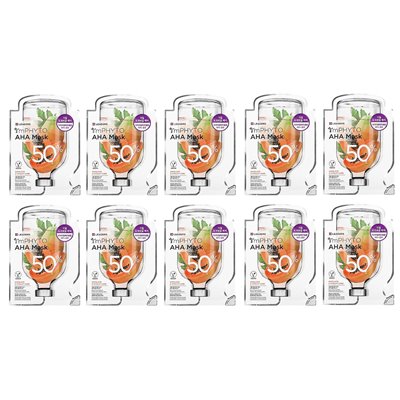 Leaders, Imphyto Aha Beauty Mask, Schönheitsmaske, 10 Blätter, 23 ml (0,77 fl. oz.)