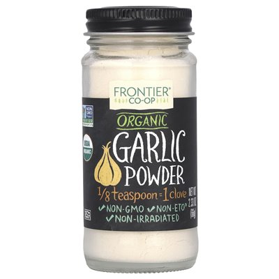Frontier Co-Op, organiczny proszek czosnkowy, 2,33 uncji (66 g) Frontier Co-Op, organiczny proszek czosnkowy, 2,33 uncji (66 g)