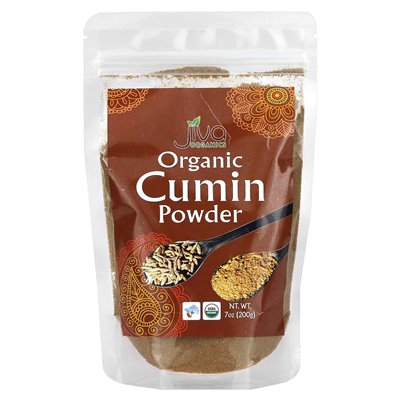 Jiva Organics, Bio-Kreuzkümmelpulver, 7 oz (200 g)