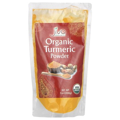 Jiva Organics, Organic Turmeric Powder, 7 uncji (200 g)