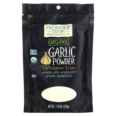 Frontier Co-op, organiczny proszek czosnkowy, 7,76 uncji (220 g)