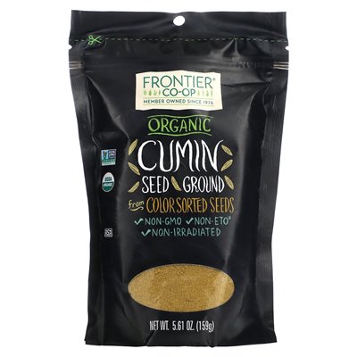 Frontier Co-op, Organic Cumin Seed, Ground, 5.61 oz (159 g)