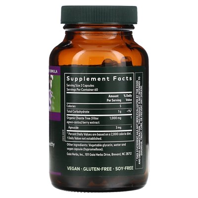 Gaia Herbs, Vitex Berry for Women, 120 vegan liquid phyto-caps