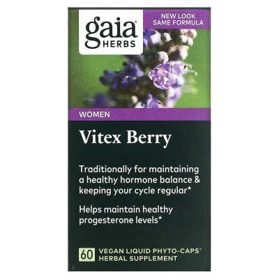 Gaia Herbs, Vitex-Beere für Frauen, 60 vegane flüssige Phyto-Kapseln