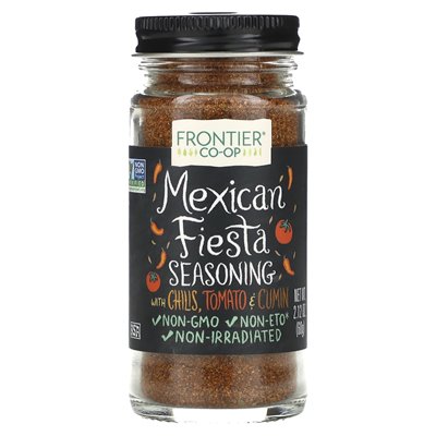 Frontier Co-op Mexican Fiesta Spice, Chili, Tomato, Cumin, 2.12 oz (60 g)